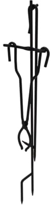 Blue Sky Outdoor Living Steel Fire Poker and Tongs Set with Stand, 3-Piece Fire Pit Accessory Pack with Poker, Tongs, and Stand, Black