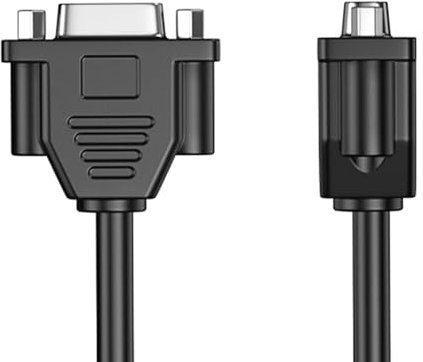 LIUZIKUN Cavo di prolunga VGA Femmina-Femmina da 30 cm per proiettori, Monitor per PC Cavo VGA Trasparente per PC da 30 cm / 11,81 Pollici di Lunghezza