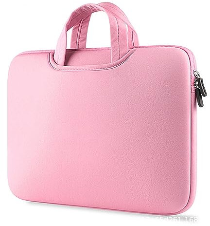 Borsa per computer portatile colorata e soffice, disponibile per lavoro e classe, in pelle bovina, portamonete e borse, rosa, 50 EU