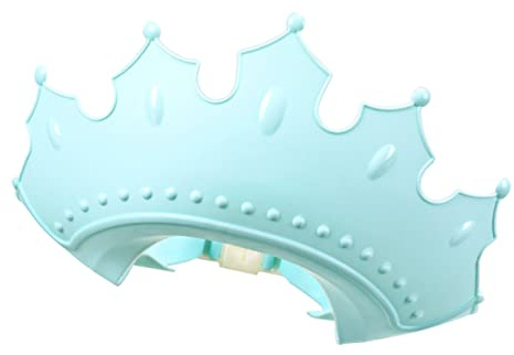 Yardwe Kinder Shampoo Hut Verstellbar aus Tpe und Pp Duschhaube in Kronenform Leichter Kopfschutz für Kinder zum Augenschutz Beim Haarewaschen