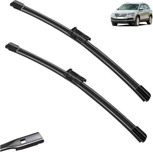 MadongJ Auto Scheibenwischer für Skoda Karoq 2017-2023, Frontscheibenwischer Wischerblätter Scheibenwischer Wischblattsatz Blatt Scheibenwischer