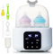 Bottle Warmer & Sterilizer with LCD Display, Fast Heating & Defrost, BPA-Free, 24H Thermostat, Accurate Temperature Control for Breastmilk & Formula