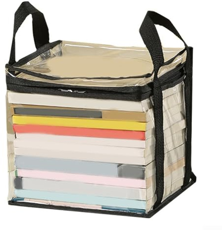 Faltbare Aufbewahrungsbox für Bücher, stilvoll und wasserdicht für Klassenzimmer (Schwarz S)