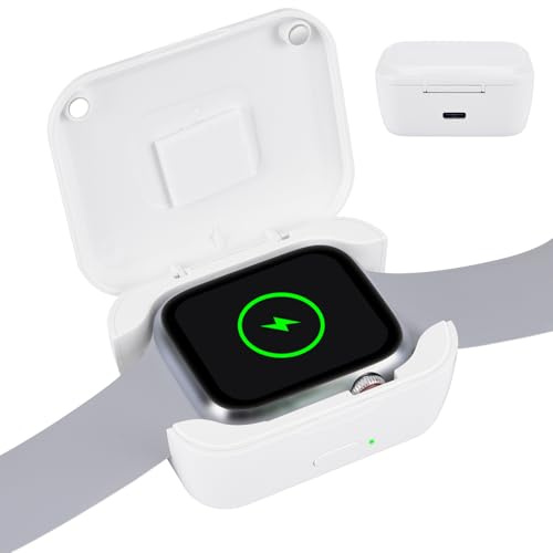 Smart Bracelet Charging Case - Cordless Watch Charger | 750mAh Power Storage Device with Compact Charging Function, ABS Case with Magnetic Contact Connector, Wearable Accessory