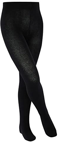 ESPRIT Foot Logo K Ti coton épais unis 1 paire, Collants Mixte enfant, Noir Black 3000, 98-104