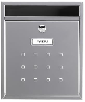 ARREGUI Briefkasten Sichtglas V1302 V1302 Silber