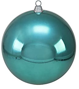 EUROPALMS Dekokugel 30cm, türkis | Deko-Kugel aus Kunststoff für Innen- und Außendekoration