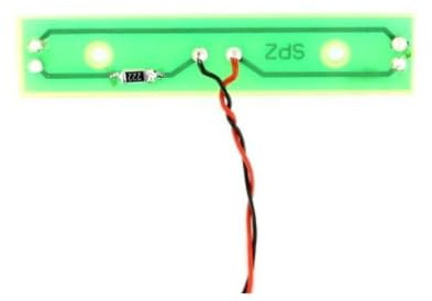 Carson 500907381 1:14 V License Plate Light, RC Accessory for Tamiya Trucks, Parts, Tuning Parts, Model Making, Made in Germany