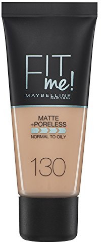 2 x Maybelline Fit Me Matte & Poreless Grundierung Grundierung 30ml 130 Buff Beige