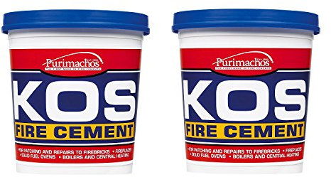 Everbuild KOS Fire Cement - 1Kg - Black - 2 Pack