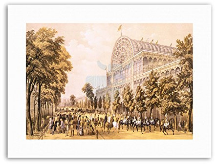 Wee Blue Coo CRYSTAL PALACE GLASS GREAT VICTORIAN LONDON Poster Painting Exhibition Canvas