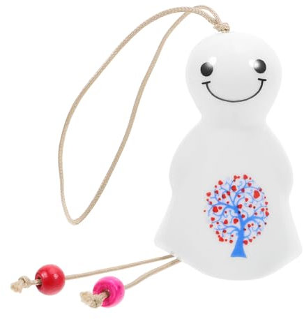 Toyvian Sunny Doll Keramik Windspiele Windglocke mit Lebensbaum Hängedeko Fensterdeko Fensterhänger Frühlingsdeko Deko Hänger für Ostern Garten Balkon Deko (zufällige Muster)