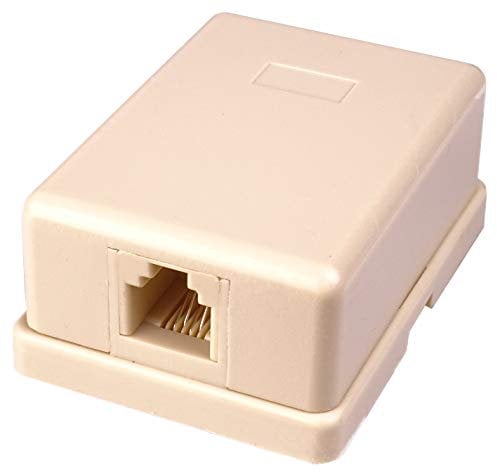 PremiumCord Presa per Telefono a Parete 1 x RJ11 autoadesiva, trz4