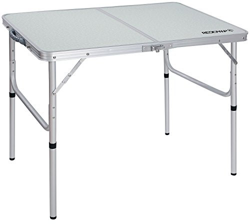 REDCAMP 3ft Folding Camping Table with Adjustable Height, Portable Foldable Picnic Tables for Outdoor Indoor Kitchen Garden, 2 Heights (39/70)