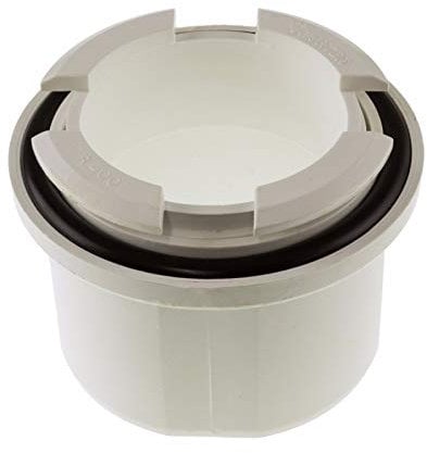 White Hunter R400 Uni-Fit Gutter Outlet Universal Spigot for Round or Square Downpipe