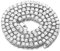 Halukakah Herren Goldkette Iced Out,5.5MM Herren Tenniskette Platin überzogen Weißgold Halsband Halskette 45cm,Labordiamant Zinken-Set,Geschenk für Ihn