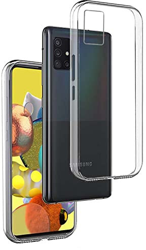 REY Transparent Silikonhülle TPU für Samsung Galaxy A51 5G, Handyhülle Premium Kratzfest TPU Durchsichtige Schutzhülle, Ultradünne 0,33 mm
