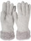 styleBREAKER Damen warme Winter Handschuhe mit Perlmuster und Fleece, Thermo Strickhandschuhe, Fingerhandschuhe 09010032, Farbe:Hellgrau