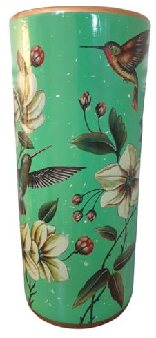 Mandarin Arts Umbrella Stand/Stick Holder - Chinese Ceramic - Humming Birds