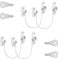 4 Pcs Window Restrictor Locks for Kids Window Restrictors UPVC Baby Security Window Locks with Screws Keys for Baby Child Children Safety, Window Locks Door Locks for Home Public School and Commercial