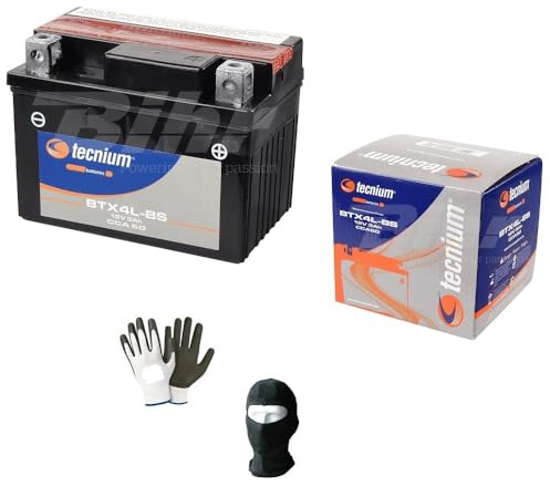 KOMPATIBEL MIT K-TM SXF 4T 250 pro Jahr 2012 al 2015 Batterie YTX4L-BS TECNIUM BTX4L-BS BEREIT UND AUFGELADEN FÜR BATTERIEN 3 Ampere 12 Volt 113X70X85MM