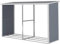 Habitat et Jardin Abri bûches résine Alexandre - 3.38 m² - 302 x 112 x 190 cm - Gris