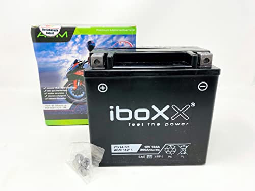Motorrad Batterie YTX14-BS kompatibel mit BMW R 1200 GS Adventure ABS R12/K25 2006-2009