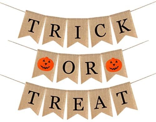 Operitacx Halloween Banner Winkelförmigen Hängen Bunting Tuch Hängen Garland Für Halloween Party Dekoration Mit Bunt Mustern Und Text Für Party Fenster Garten Tür Wand