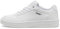 Puma Women Court Classy Sneakers, White Silver Metallic, 37 EU