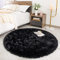 ROHATIM Hochflor Teppich Rund Wohnzimmer Super weich Shaggy Teppich Flauschiger,Soft Area Rug Schlafzimmer Teppiche Super weich Fluffy Kindermatte(grau,100 x 331 cm)