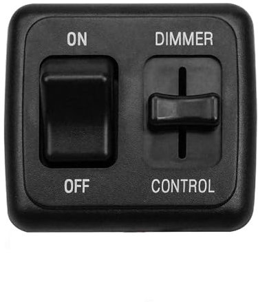 12V DC LED RV Dimmer Light Toggle Switch 60W, High Side Dimmer Light Interior Switch Fit for Dimmable LED Halogen, Incandescent - RV Auto Truck Marine and Strip Lighting