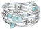 FULU AUTUMN Damen Boho Armband mit Mehrschichtiges Perlen Silber Wickelarmband Modeschmuck Geschenke zum Geburtstag und Muttertag für Frauen(19-Green)