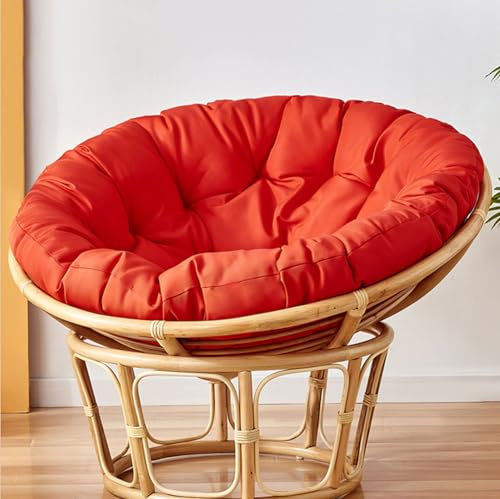 FloAPa Papasansessel Kissen Polster Bodenkissen Polyrattan Sessel Hängesessel Kissen Für Schwenksessel Rund Wohnzimmer Oder Wintergarten, Korbsessel Liegesessel,003,40 * 40