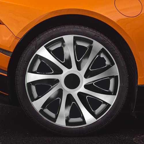 Radkappen 15 Zoll Nrm Draco CS PRO Radblenden 4 Stück Black Radzierblenden (15 Zoll)