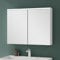 Mai & Mai Spiegelschrank Bad mit LED Beleuchtung Badezimmerschrank Hängeschrank Badezimmerspiegel BxTxH 90x15x70 cm Weiß matt Spiegelschrank-03