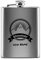 PR Print Royal Flachmann mit Gravur aus Edelstahl selbst gestalten - Lebenselexier - mit Name gravieren - Geschenk Wandern Skifahren - Praktische Taschengröße | Silber, 226 ml