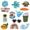 DAJISI 13 PCS Iron on Patches, Summer Iron on Patches for Clothing Embroidery Patches Vintage Beach Iron on Patches Clothes Patches for Holes Each Patches for Backpacks Hats DIY Craft