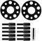 ZLXHDL Spurverbreiterungen kompatibel für SLK250 R171 – SLK R170 – SLK R230 – SL 2 Stück Universal 15 mm 0,6 Zoll Dicke nabenzentrische Spurverbreiterungen aus 6061-T6 Aluminium (Black)