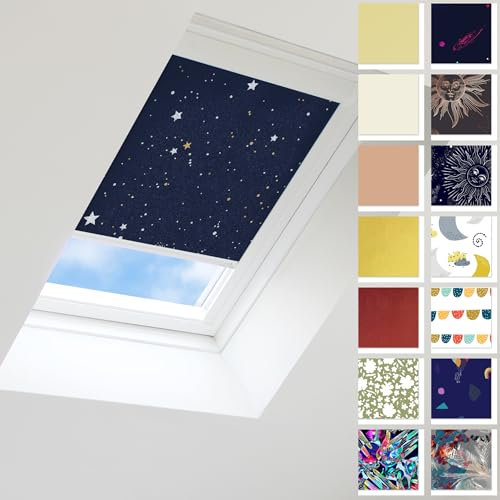 Roto Rollo mit seitlichen Schienen weiß oder Silber, Stoff verdunkelt ideal zum Schlafen für 310 410 417 435 628 644 645 647 648 649 735 738 845 847 849 Q4 R35 R38 R45 R49 R65 R68 R75 R78 R79 R85 R88