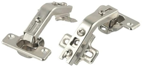 BSAXITHZB 2er-Pack Eckschrank-Türscharniere, Küchenschrank-Set, 135 Grad, mit Schrauben, Möbel-Türbeschläge mit Soft-Close-Funktion