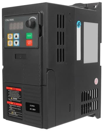 Variateur De Vitesse Pour Moteur. Interface Opérateur Et Affichage Numérique Silencieux Technologie De Refroidissement Par Air Entrée Triphasée 380-440v Sortie 0-440v (2,2 kW)