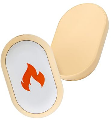 SHGUMITE Magnetischer Wiederaufladbarer Handwärmer, Elektrischer Handwärmer, Mini-Taschenhandwärmer, Lange Akkulaufzeit, Flammenmuster Bringt Ihnen mehr Wärme
