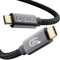 EUDOBEL Câble USB 4 avec Câble Thunderbolt 4, Données 40Gbps,PD3.1 48V5A 240W, 8K@60Hz 4K@144Hz Cable USB C Vidéo 0,5m pour Display USB C,eGPU,iPhone 16, iPhone 15, MacBook,iPad,Dockings,Hub,Switch