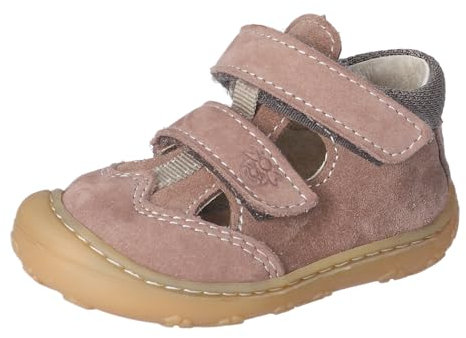 RICOSTA Jungen Low-Top Sneaker EBI, Baby und Kleinkinder Lauflernschuhe, Weite: MITTEL, lose Einlage, Klettverschluss, Halbschuhe, Schoko (272), 21 EU