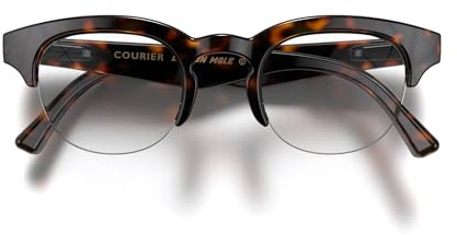 LONDON MOLE® Courier modebrille | Zero’s mit klaren gläsern | Moderne vintage browlinefassungen | Herren damen unisex | Federscharniere