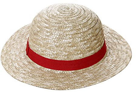 Chapeau De Paille Luffy, Accessoires De Performance Luffy, Chapeau De Fête De Costume Luffy, Chapeau De Paille Chapeau Anime, Chapeau De Paille D'été Réutilisable (31cm)