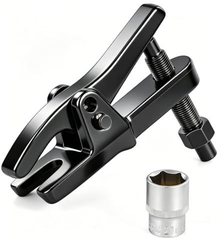 Ball Joint Puller Splitter Ball Joint Separator, 1-1/8 to 2-1/8 Ball Joint Removal Tool for Separating Ball Joints Arms Tie Rods on Most Cars and Light Trucks, Ball Joint Puller with 1/2 Socket