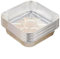 XIUsheUA Vassoio in Alluminio 20/50 Pezzi teglia in Alluminio for Forno teglie in Alluminio di Forma Quadrata Resistente teglie in Alluminio for la conservazione degli Alimenti for Barbecue(50pcs)