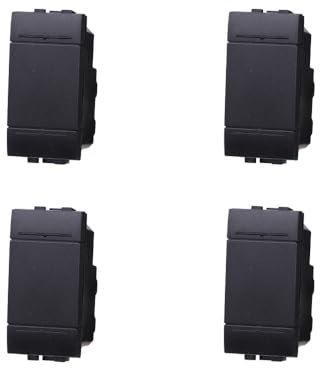 gloca Set 4 Interruttori 16A 250V Compatibili Con Serie Living