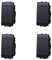 gloca Set 4 Interruttori 16A 250V Compatibili Con Serie Living